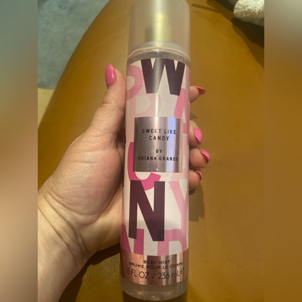 New! Ariana Grande Sweet Like Candy Body Mist in Pink and White